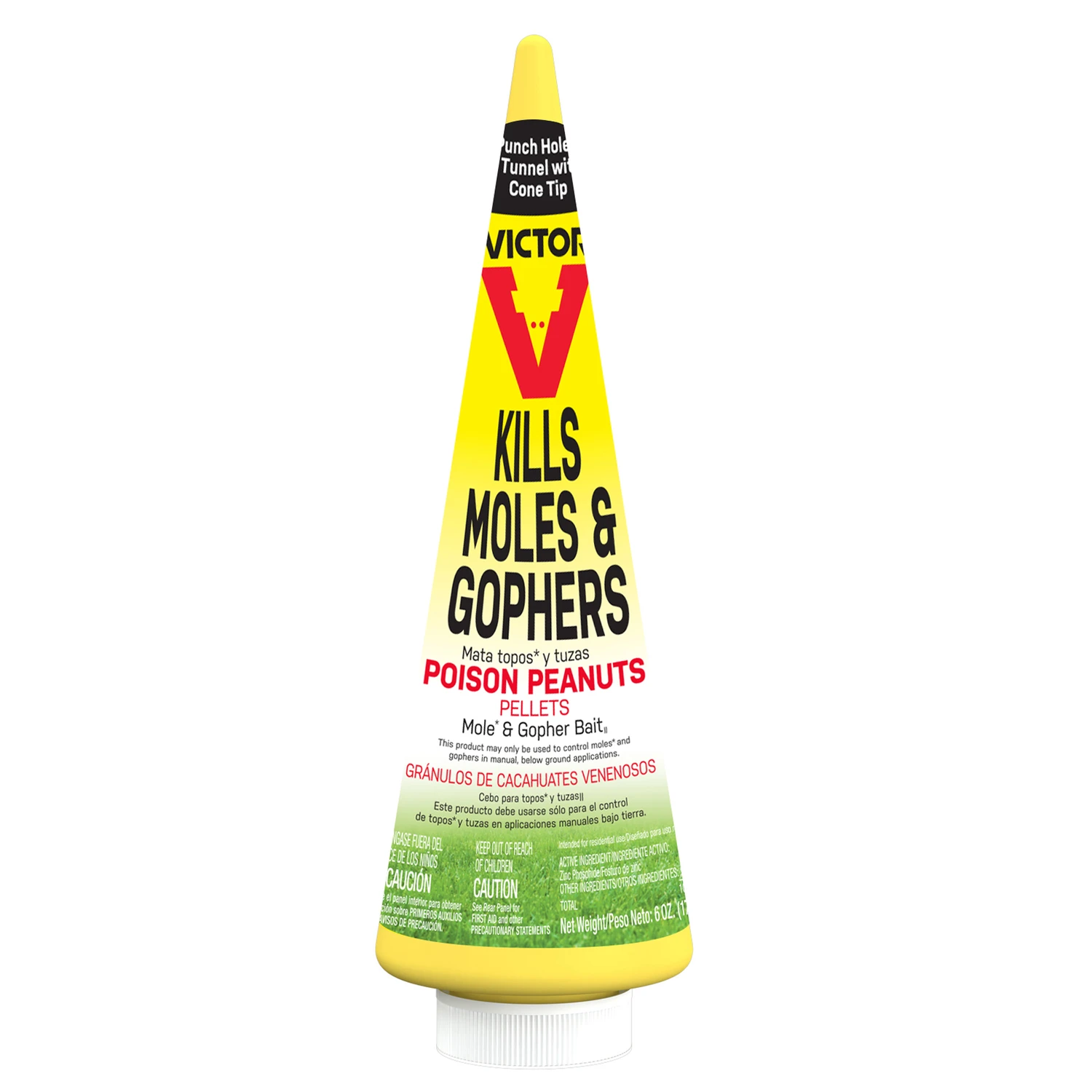 Poison Peanuts Mole And Gopher Bait Killer, 6 Ounce Container
