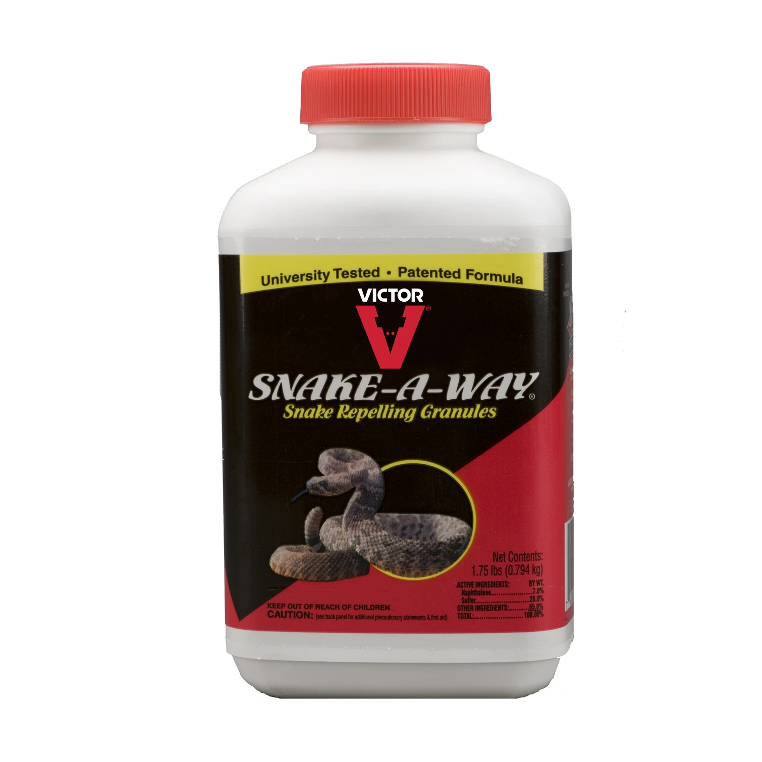 Snake-a-way Snake Repellent Granules, 1.75 Pounds, Effective Outdoor Use