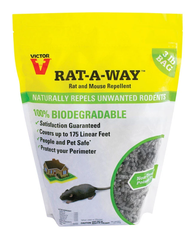 Rat-a-way Granular Rodent Repellent, 3 Pound Container