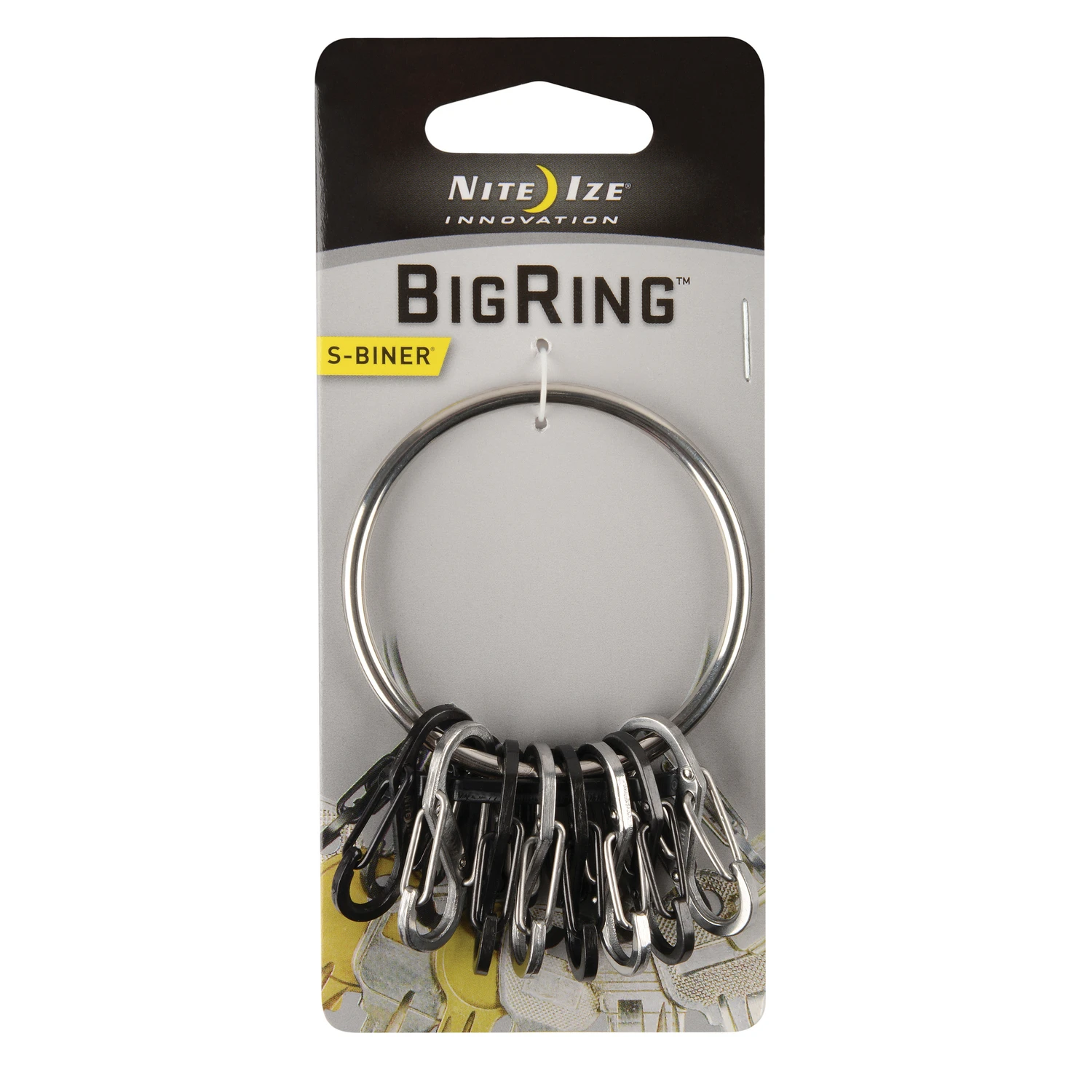 Bigring Stainless Steel Key Holder With 8 Stainless Steel S-biners