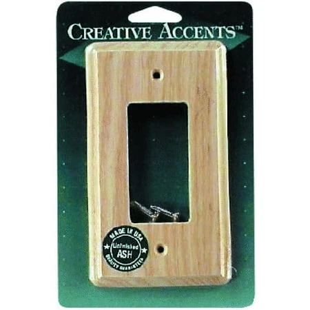 417u Unfinished Ash Gfi Wall Plate For Single Gang