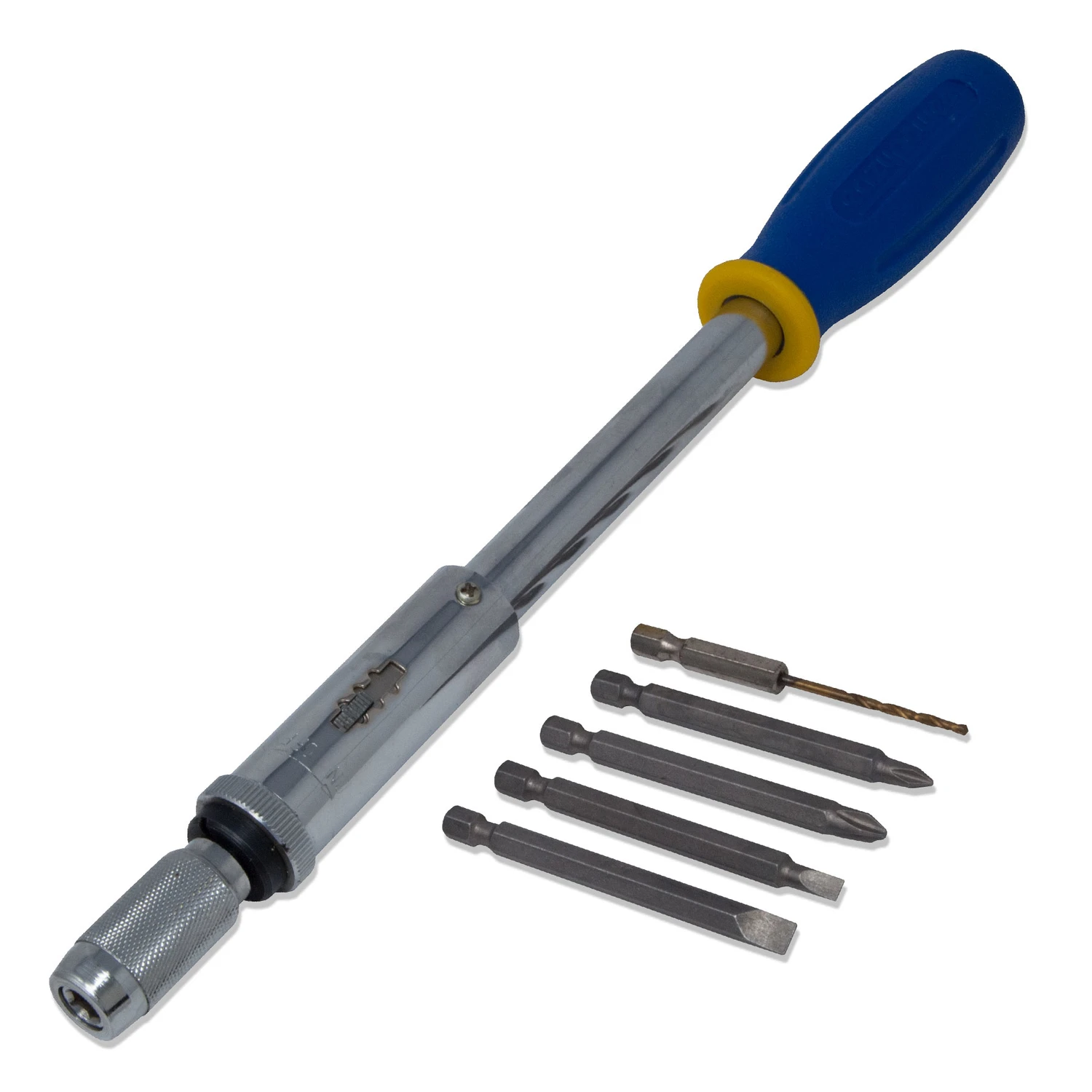 Push Pull Ratcheting Screwdriver Adjustable Length 12 To 17 Inches