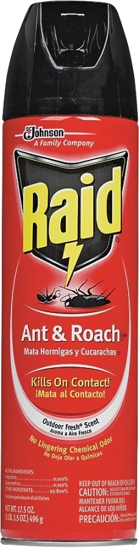 Ant And Roach Killer Aerosol Spray, Fresh Scent, 17.5 Ounce Can