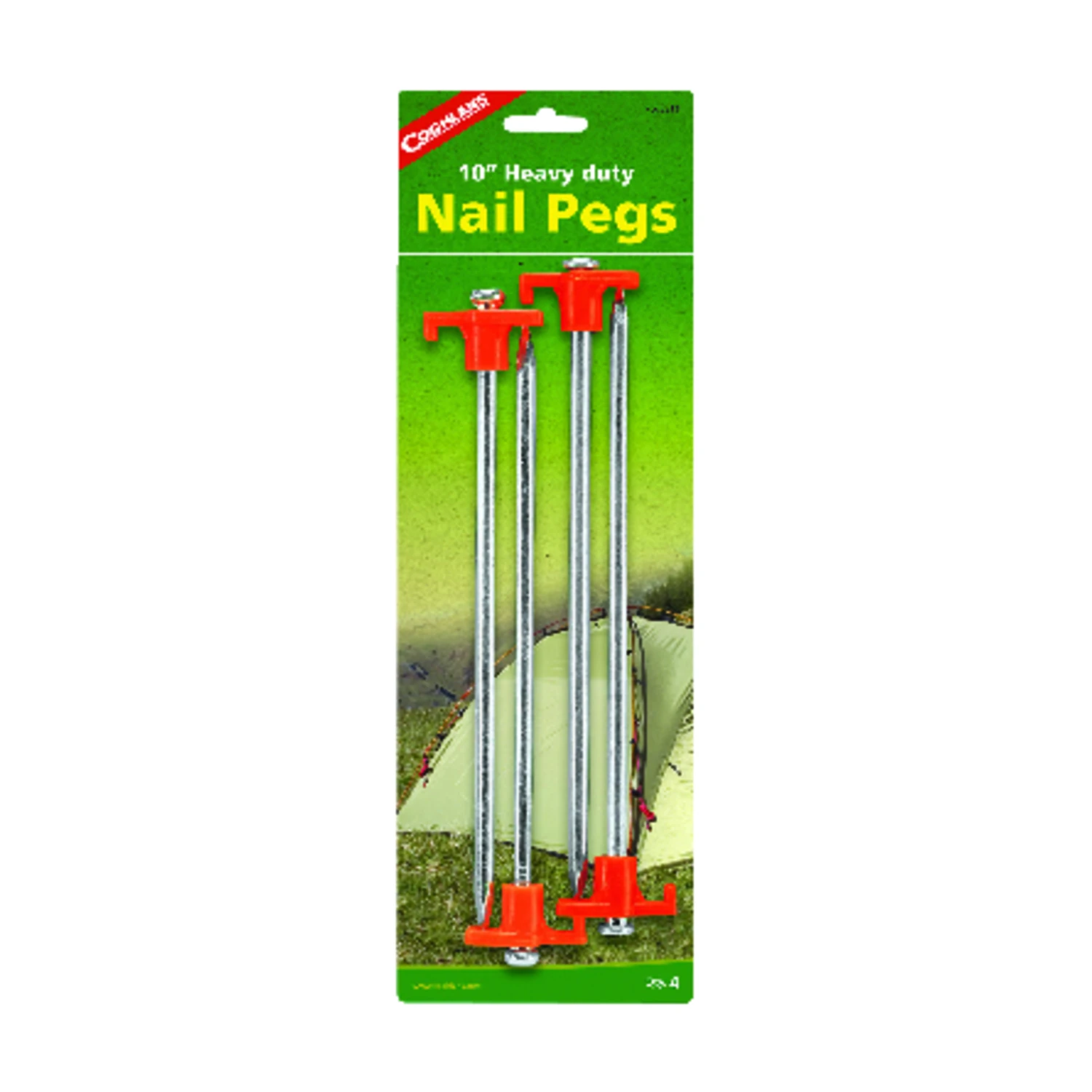 Tent Pegs, 10 In. 4-pk.
