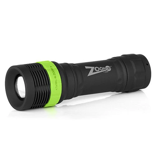 5947 Zoom 130 Led Flashlight With 4x Zoom - Black