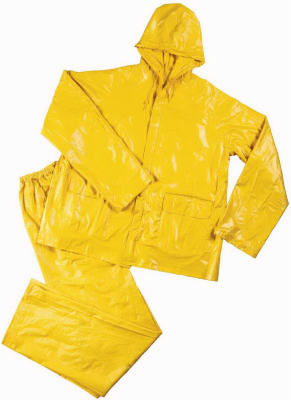 3-piece Heavy-duty Yellow Rain Suit, Xxxl - Model 71317