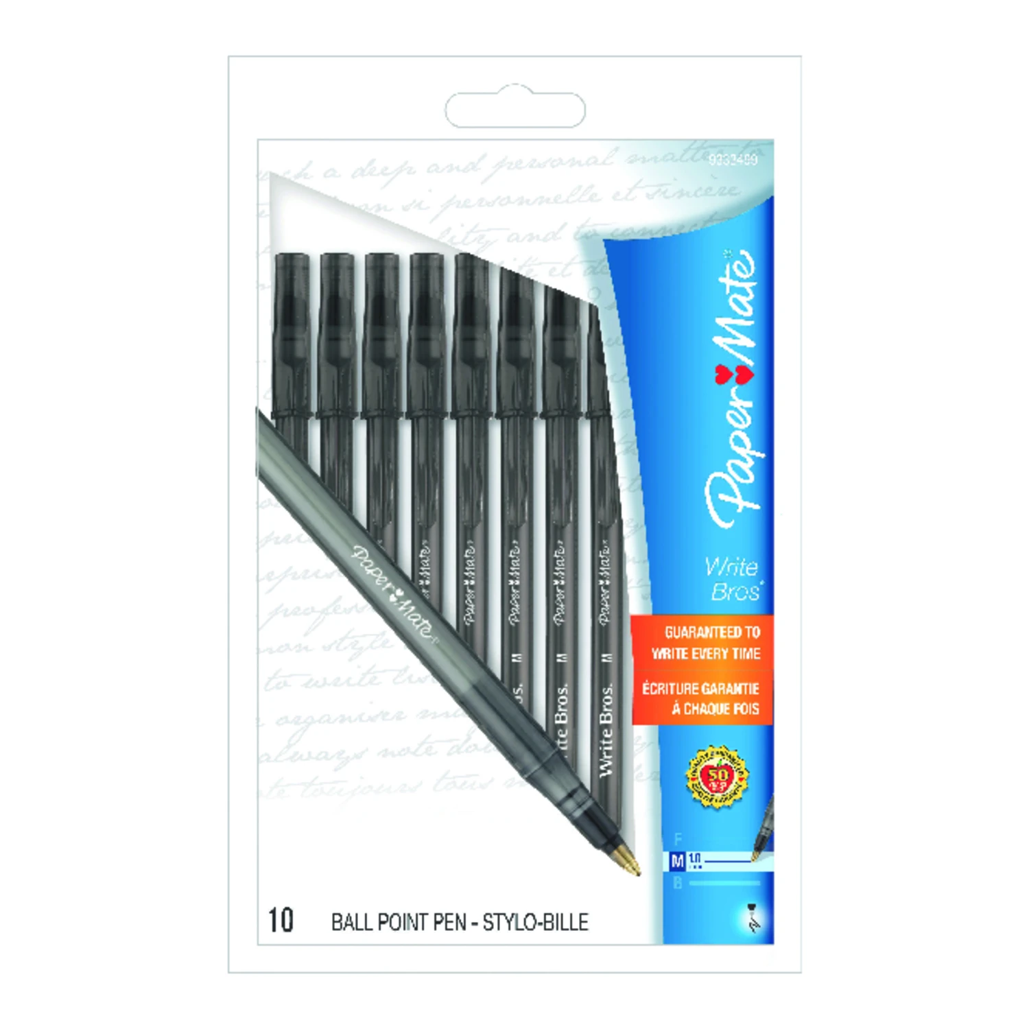 Write Bros Pens, Black Ink, 10-pk.