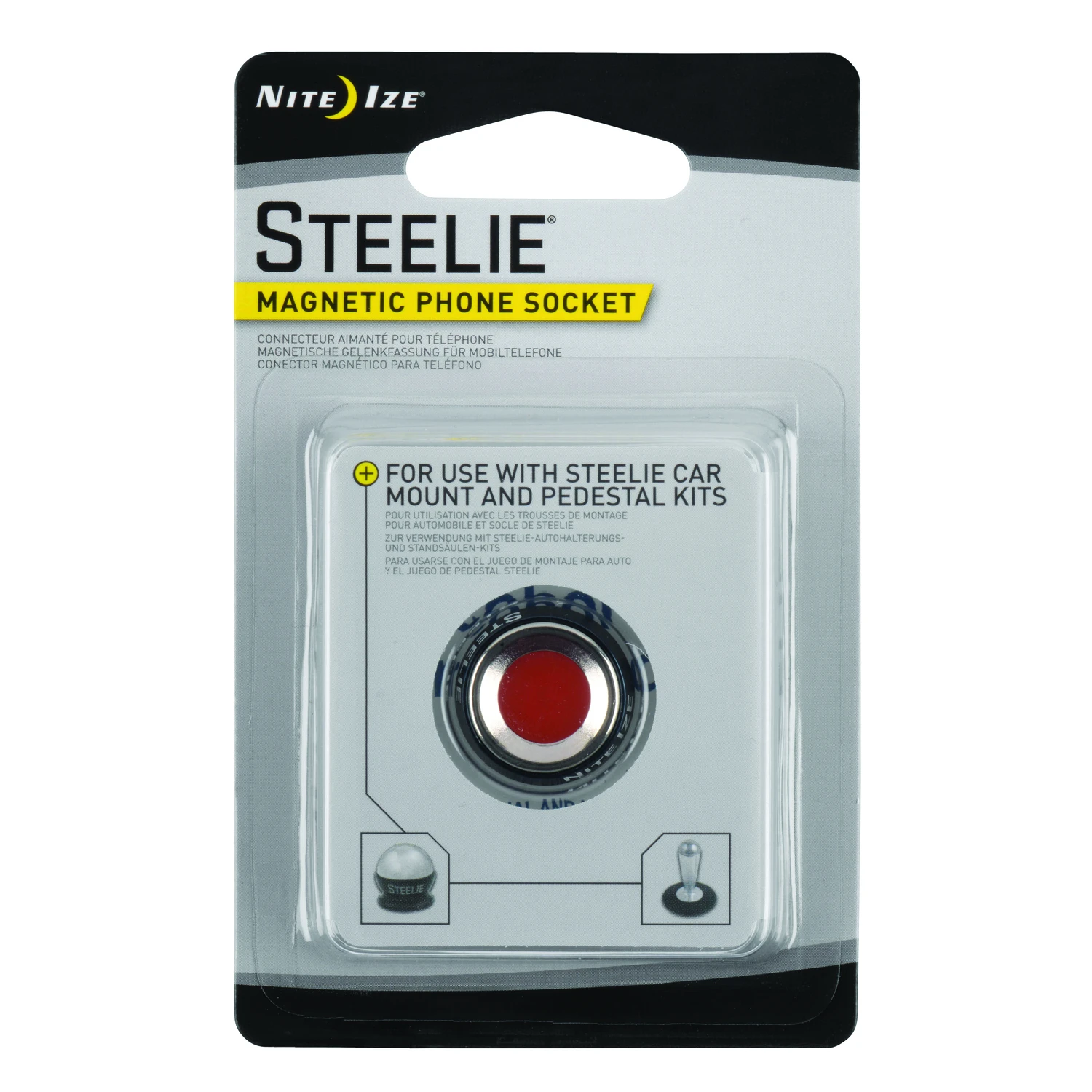 Steelie Magnetic Multiple Cell Phone Socket Kit With Universal Mounting System