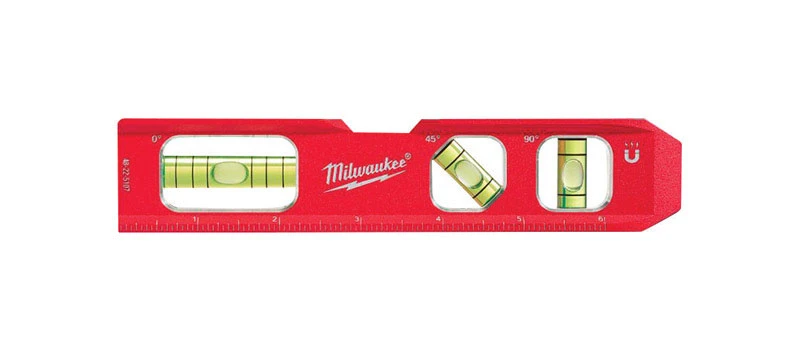 Billet Torpedo Level With Magnetic Base, 7 Inch Length, Durable Aluminum Construction