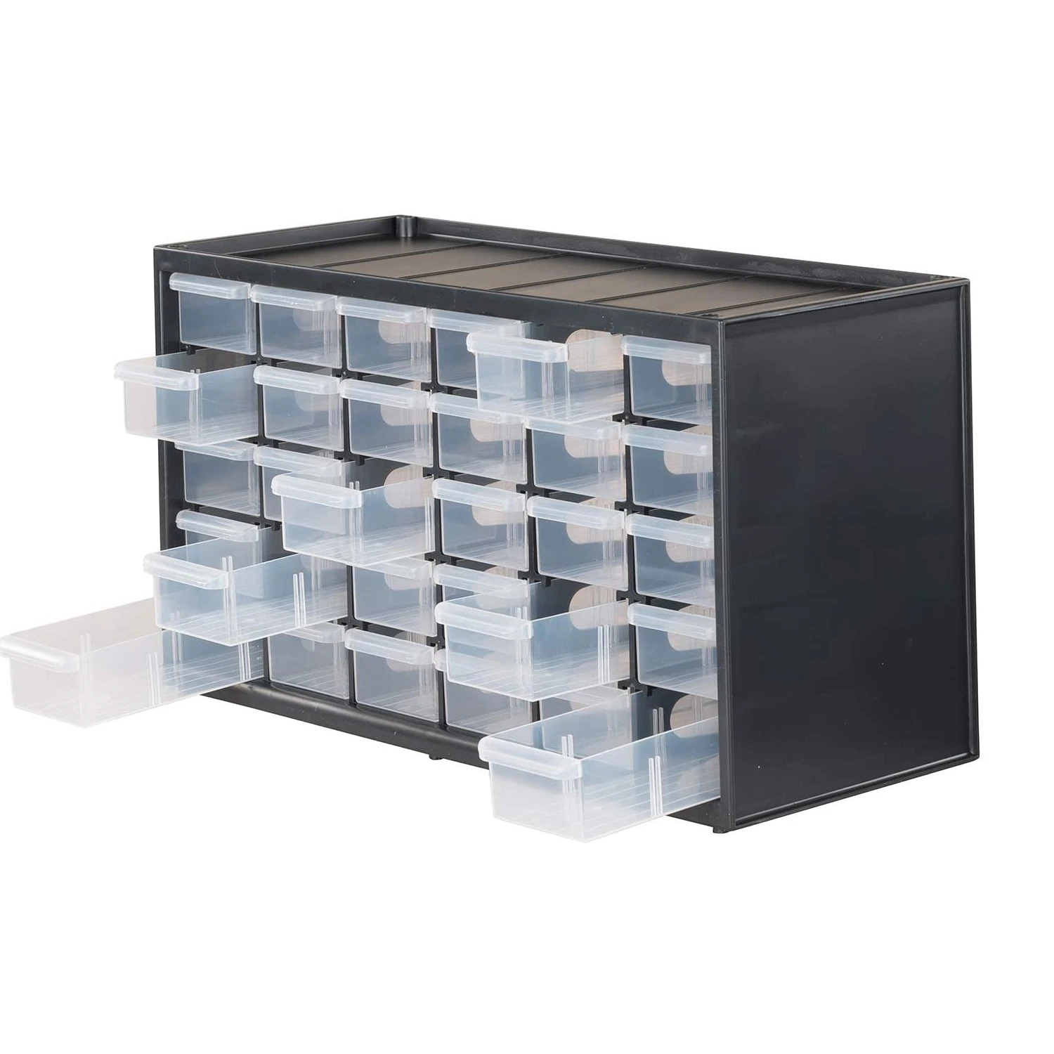 Stackable Bin System With 30 Drawers For Organized Storage