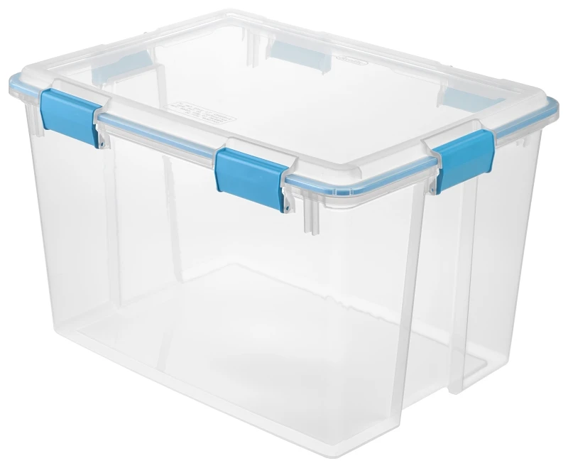 80 Quart Storage Box With Gasket Seal For Airtight Protection