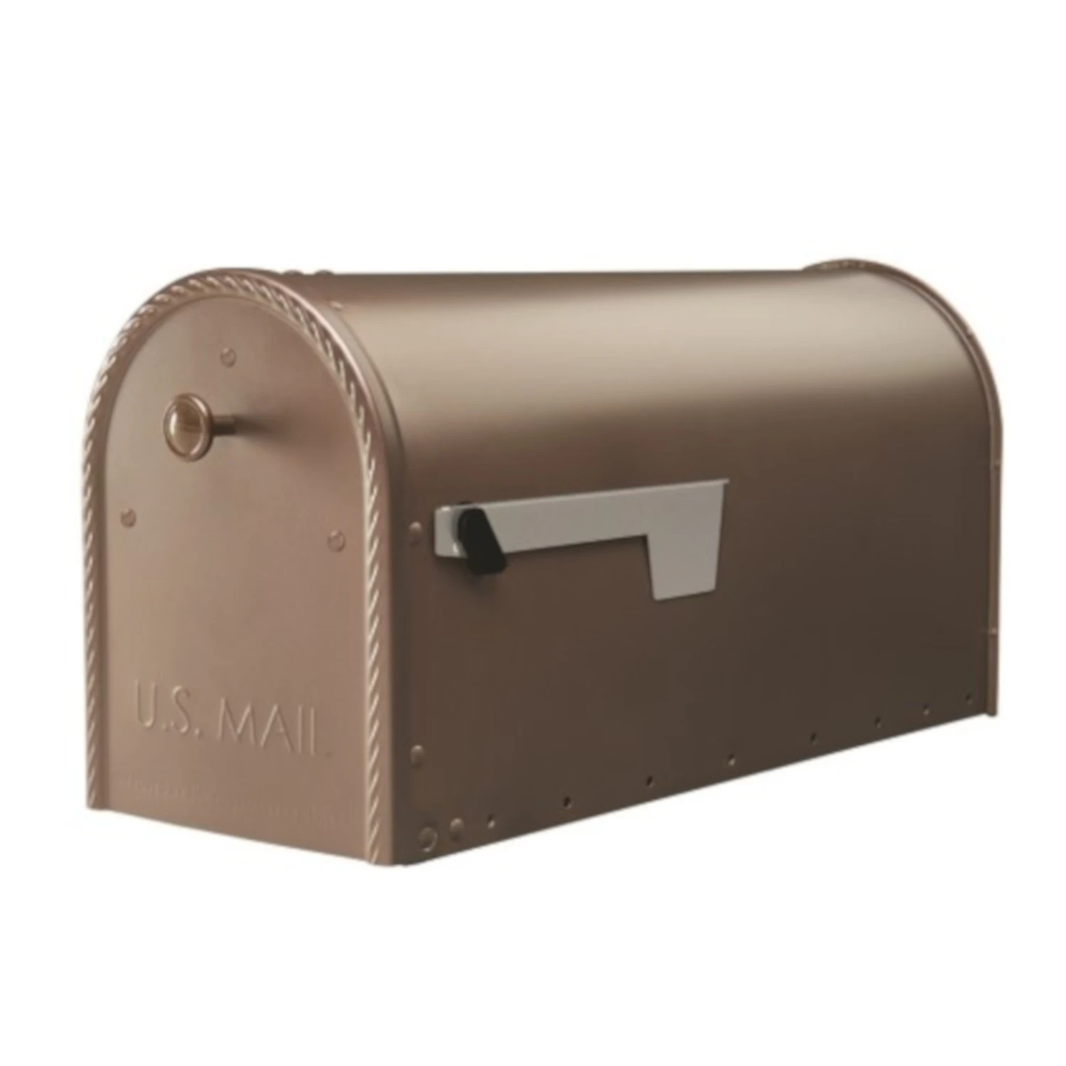 Venetian Bronze Steel Post Mount Mailbox - Large Size, Durable Design