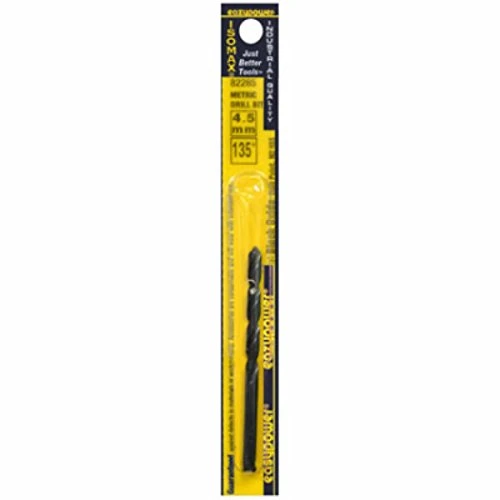 Black Oxide Drill Bit, High Speed Steel, Jobber Length, 4.5mm