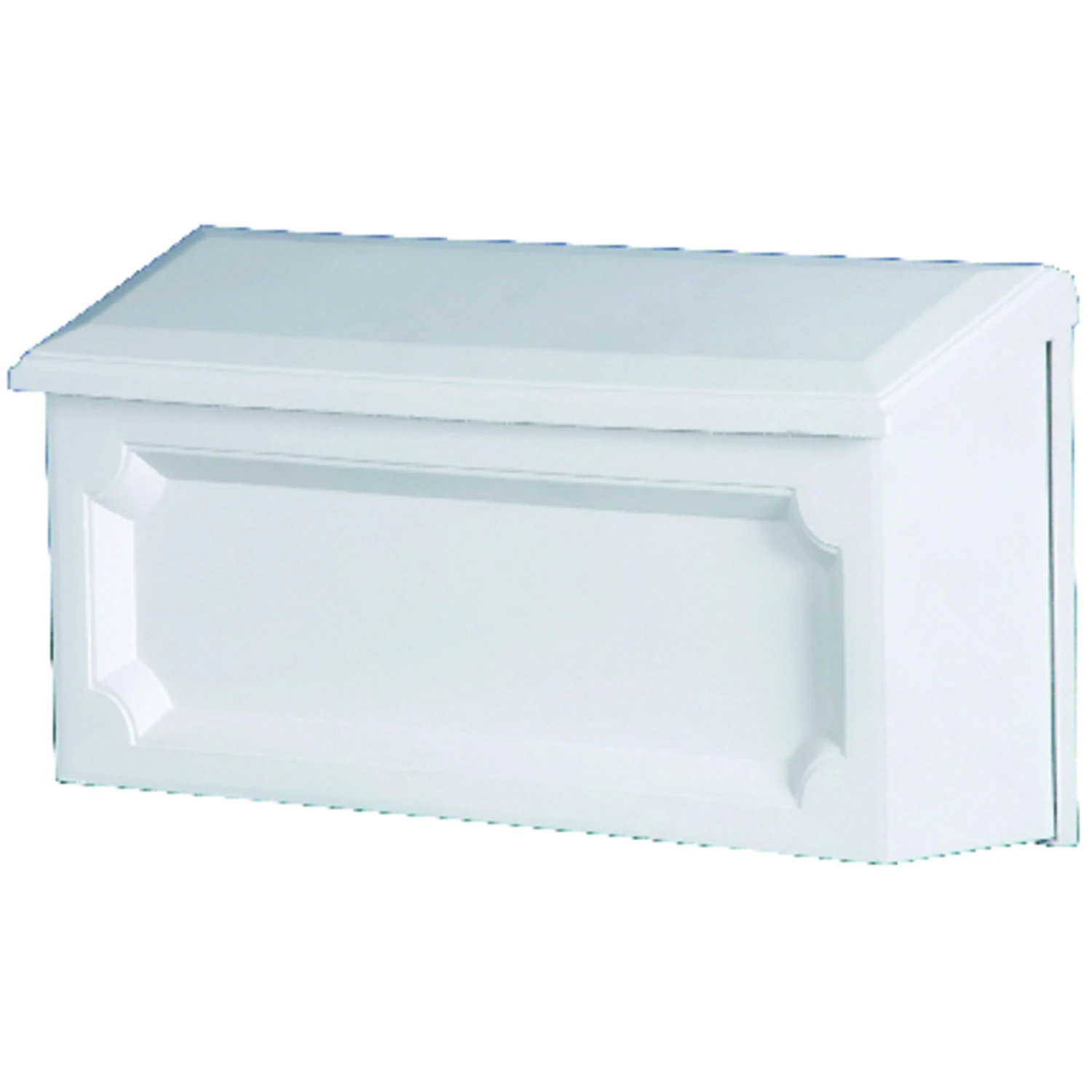 Windsor Plastic Wall Mount White Mailbox 15.5" W X 7.9" H