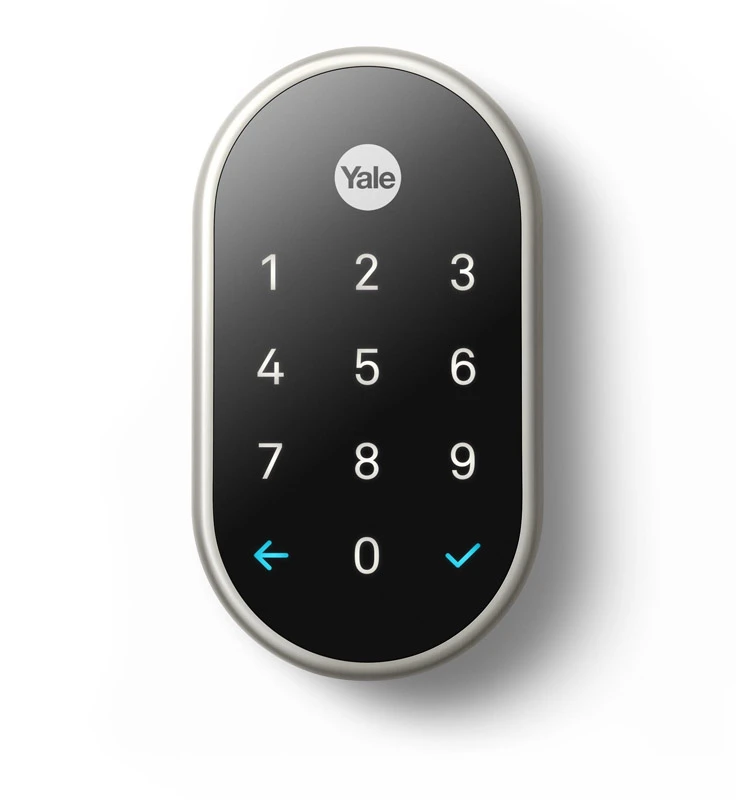 Yale Wi-fi Smart Lock With Nest Connect Keyless Entry Satin Nickel Finish