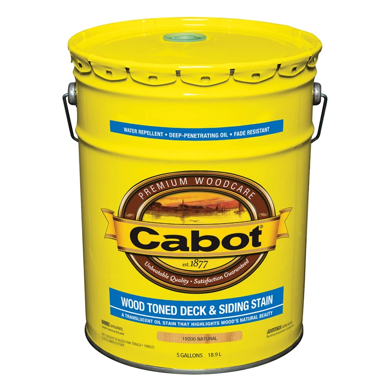Wood Toned Natural Deck And Siding Stain, Low Voc, 5 Gallon Container