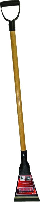 Steel Ice Scraper With 7 Inch Blade And 36 Inch D-grip Handle For Snow And Ice Removal