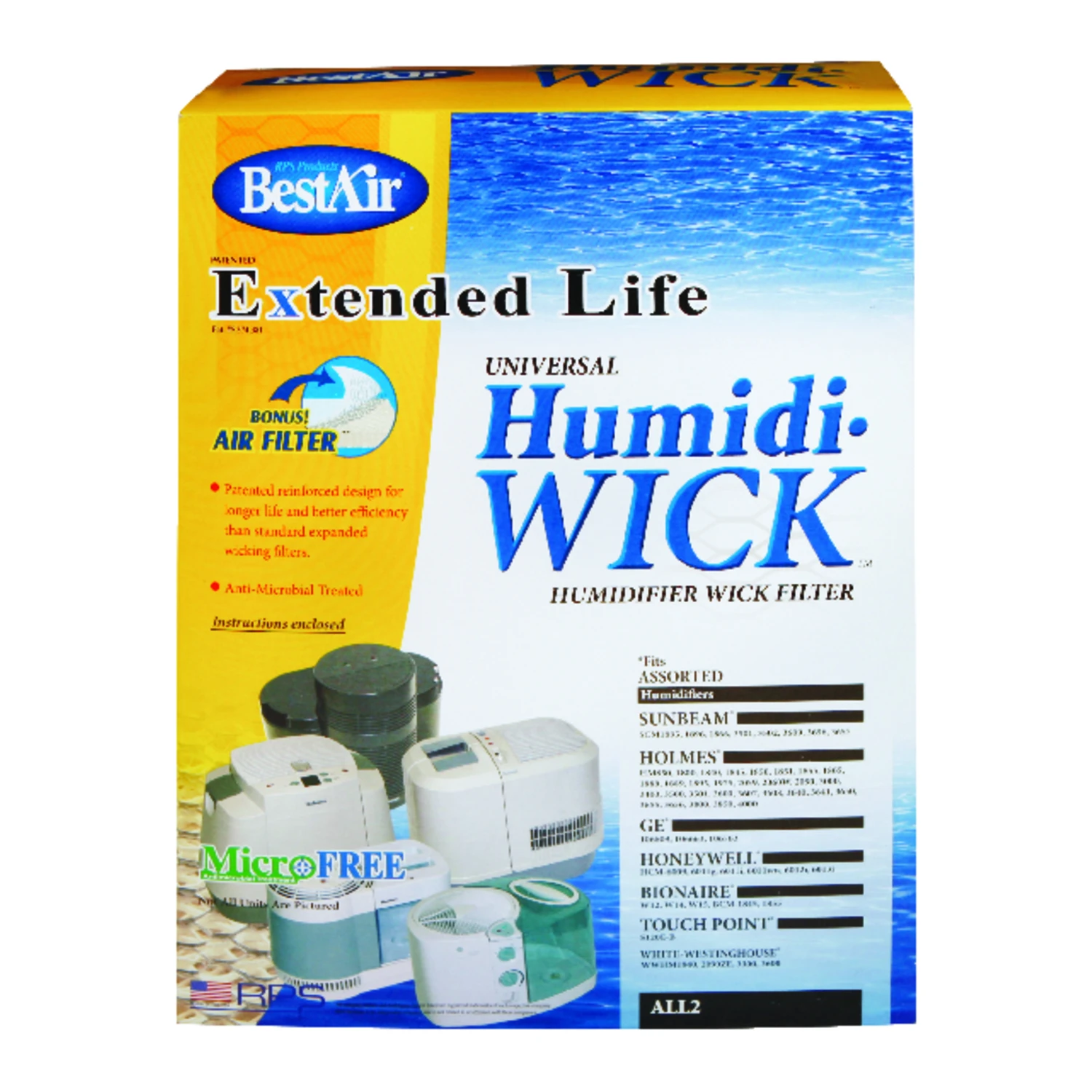 Extended Life Universal Humidifier Wick Filter