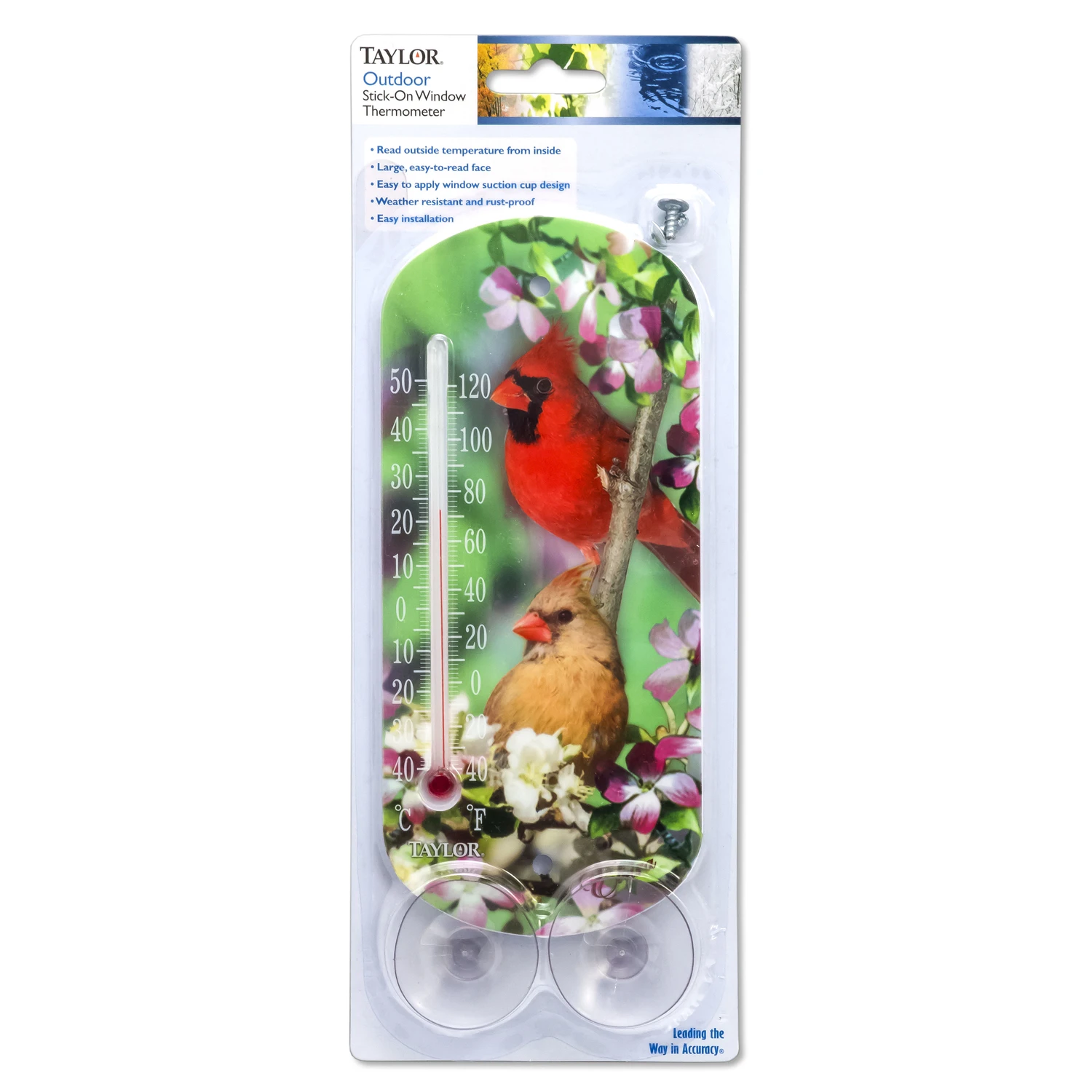 Blue Jay Indoor And Outdoor Tube Thermometer, 8 Inch Length