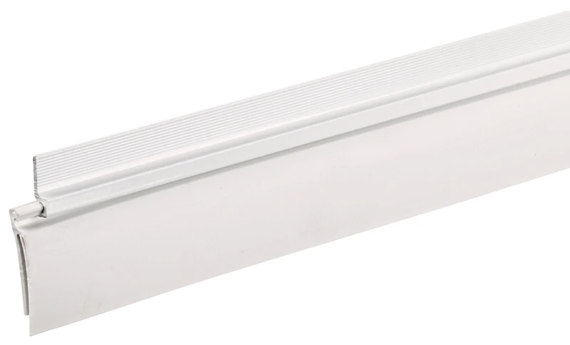 White Self-sticking Door Sweep, 2 Inch By 3 Foot