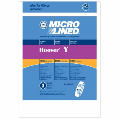 Style Y Windtunnel Allergen Filtration Vacuum Cleaner Bags, 3-pk.