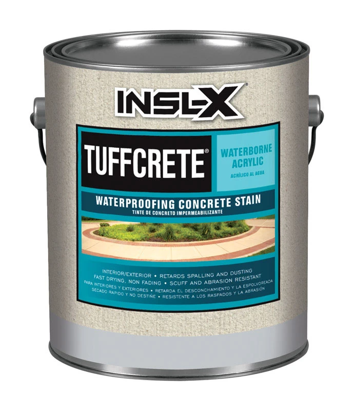 Tuffcrete Semi-transparent Satin Light Gray Waterborne Acrylic Concrete Stain 1 Gallon