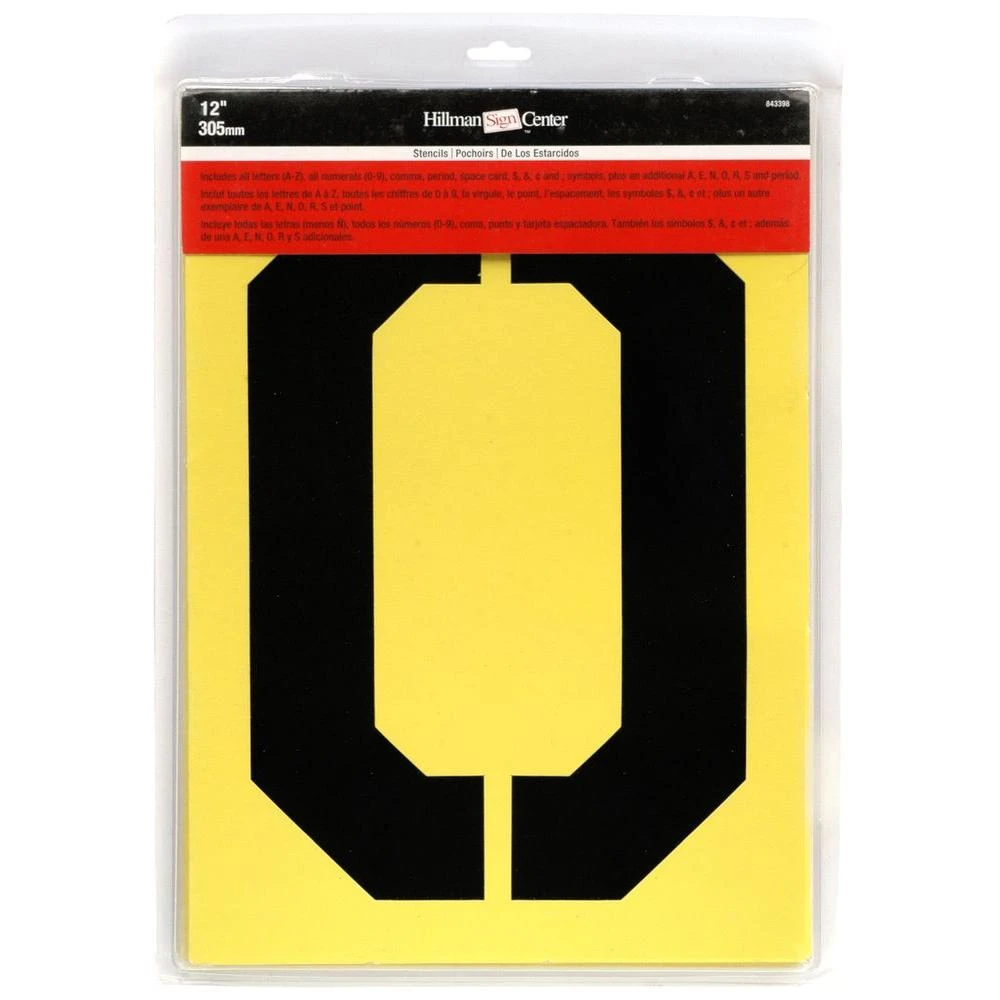 12 In. Large Letters And Numbers Stencil Kit - 3 Piece Set