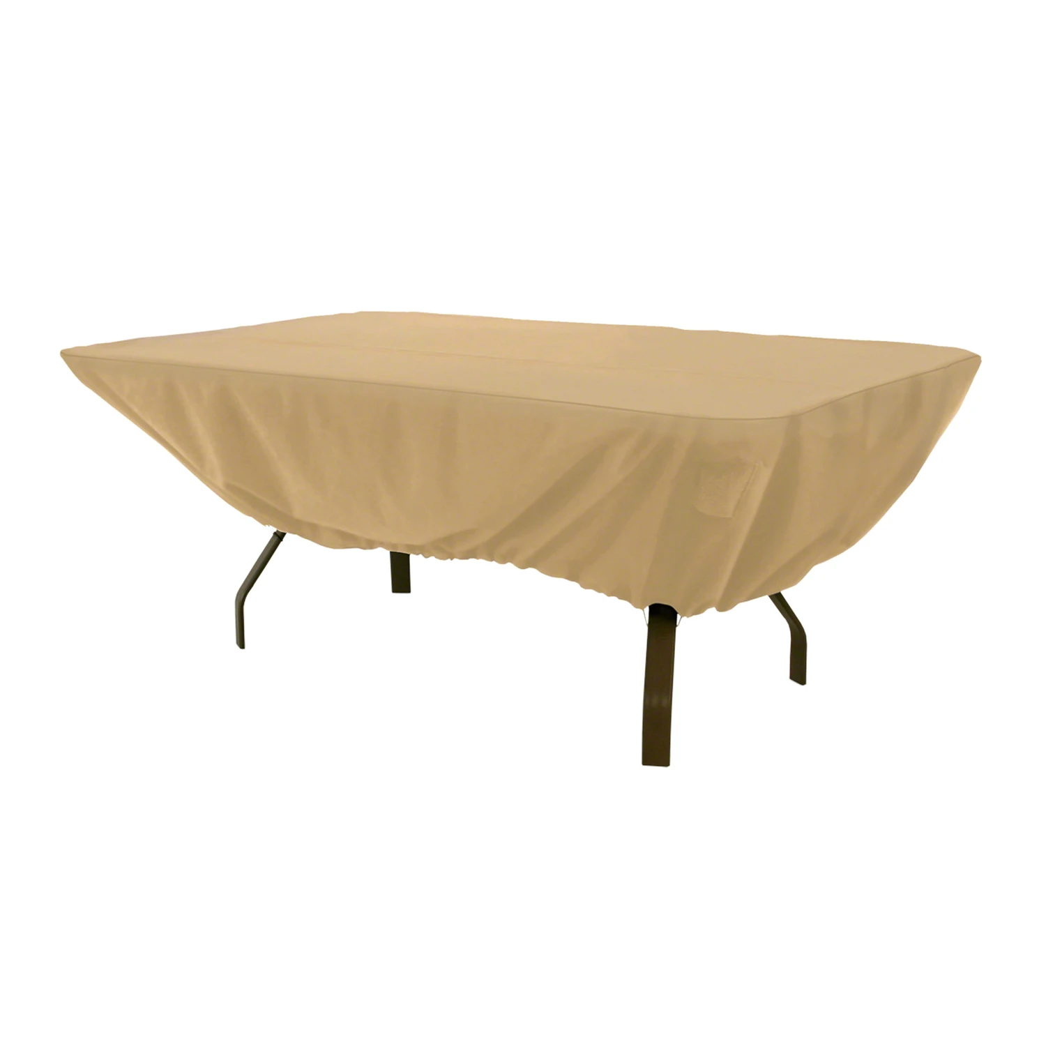 44 In. W X 23 In. H X 72 In. L Tan Polyester/pvc Table Cover