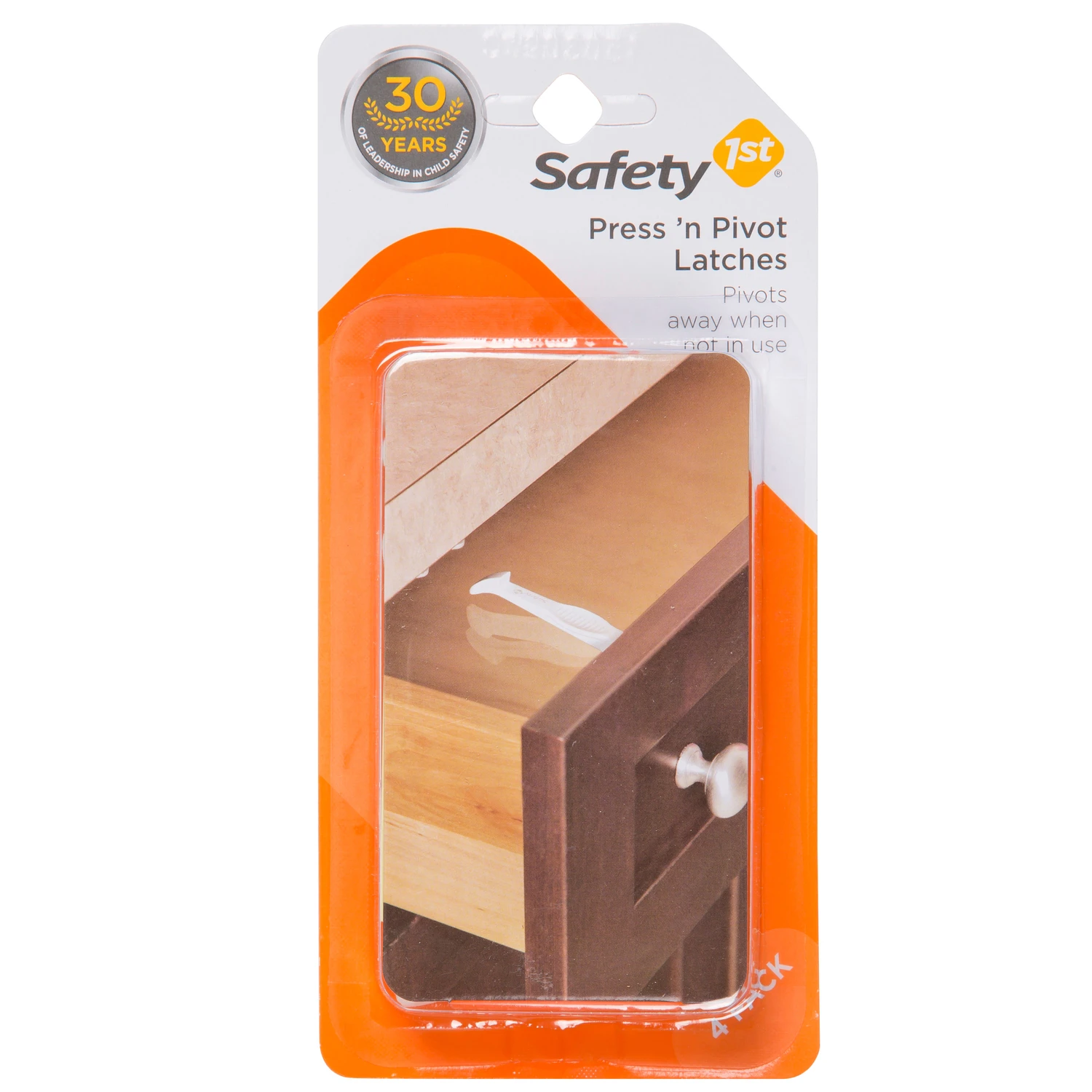 Cabinet / Drawer Safety Latches, 4-pk.