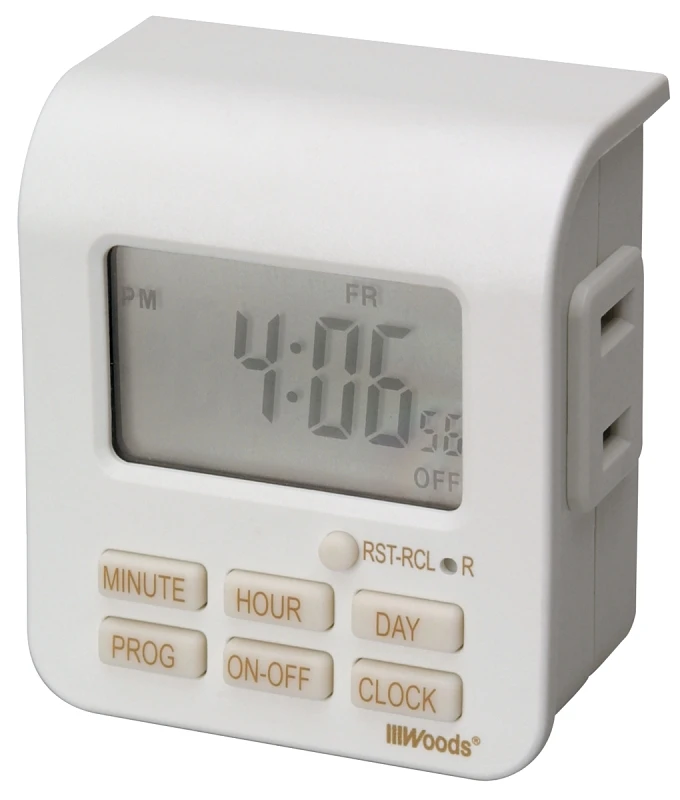 7-day Programmable Digital Timer With Multiple Daily Settings And Manual Override