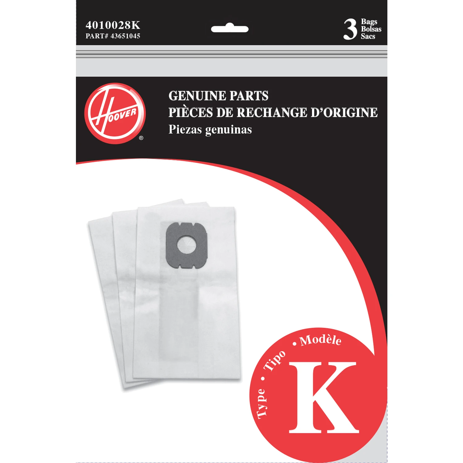 Style K Vacuum Cleaner Bags, 3-pk.
