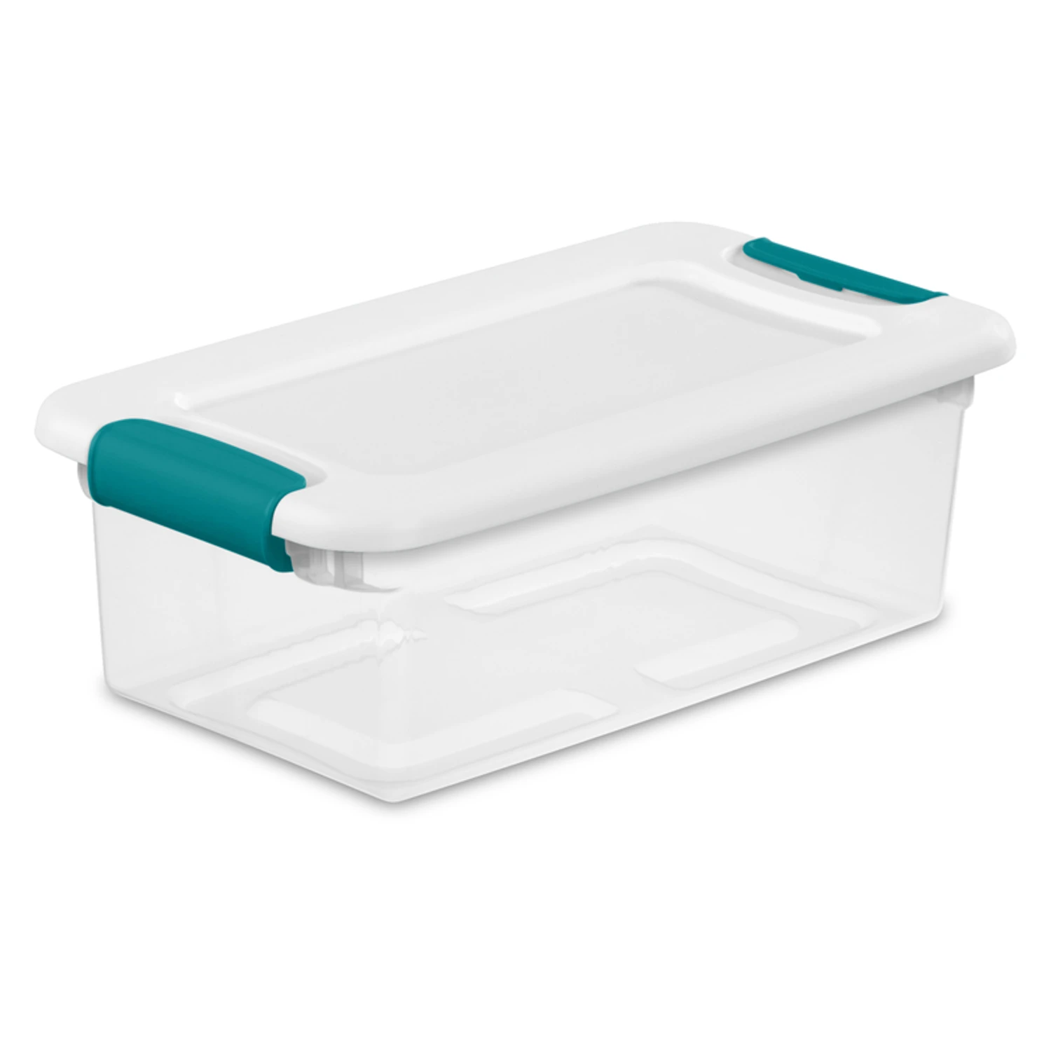 6 Quart Latching Storage Box With Secure Lid For Durable Organization