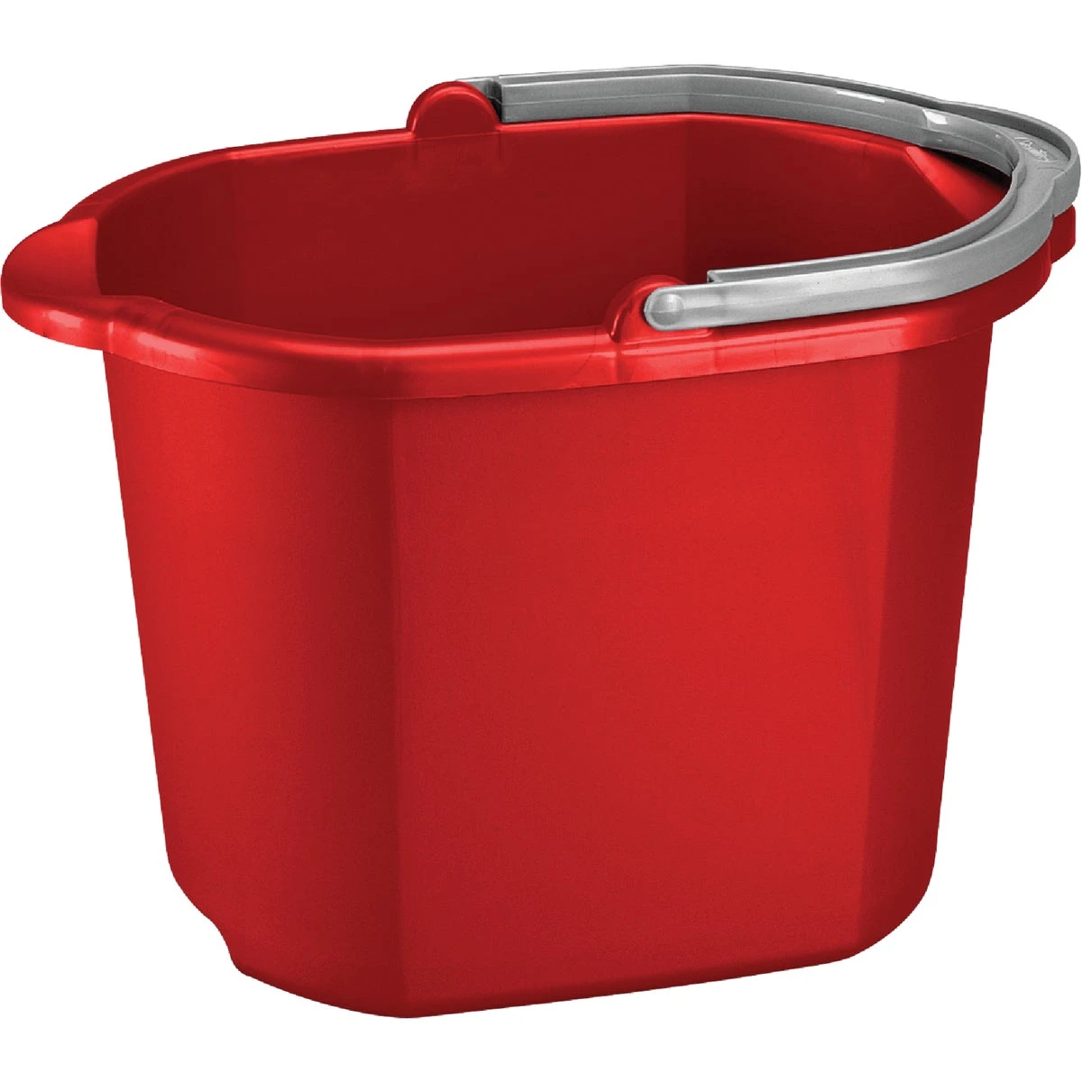 Dual-spout Plastic Pail With Handle, 16 Quart Capacity