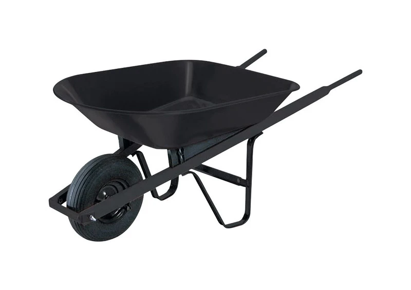 Steel Wheelbarrow For Homeowners, 4 Cubic Feet Capacity, Durable Construction