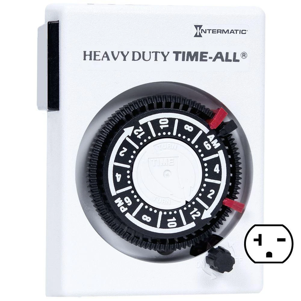 Hb114 20-amp Heavy-duty Mechanical Plug-in Timer For Appliances And Lighting