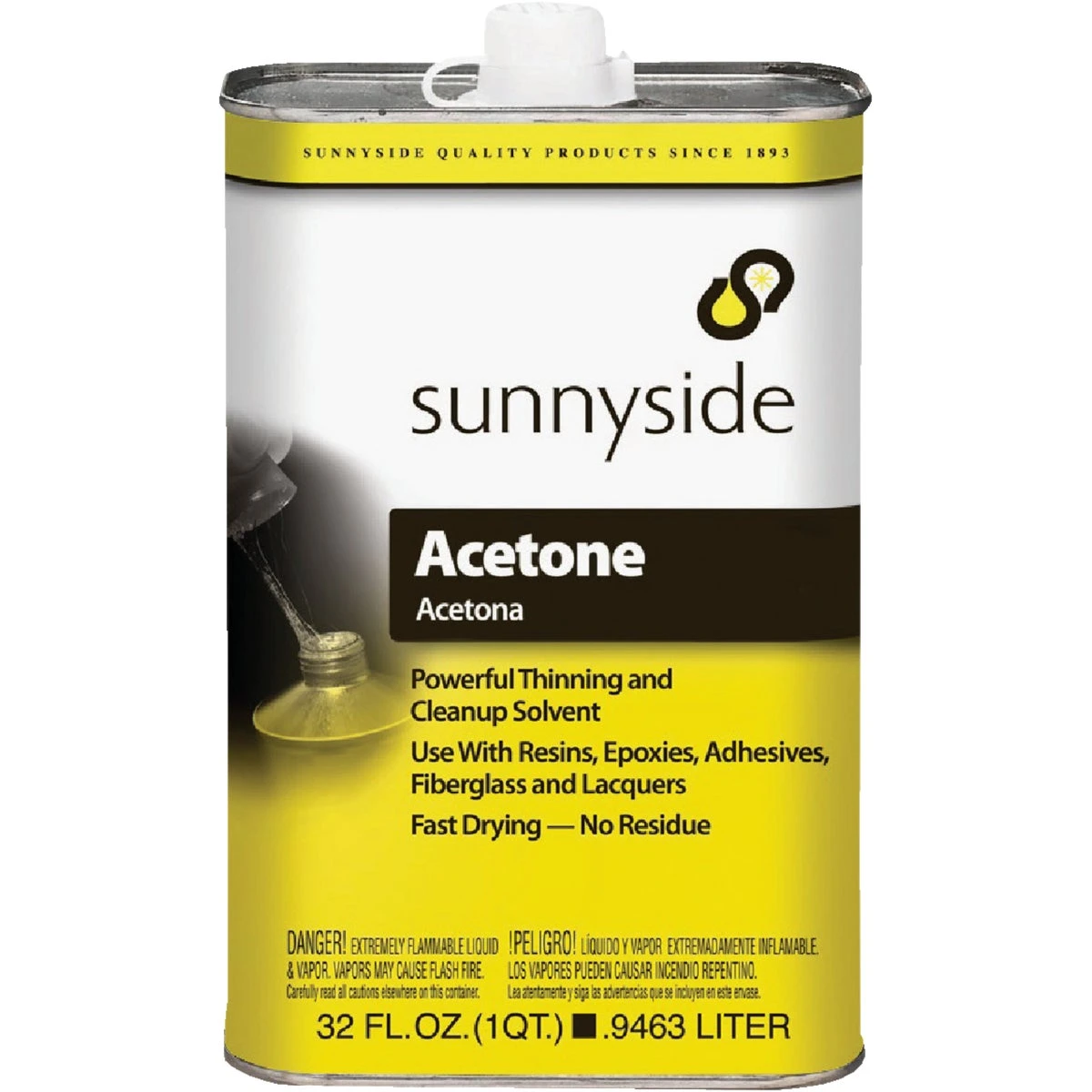 Acetone, 1-qt.