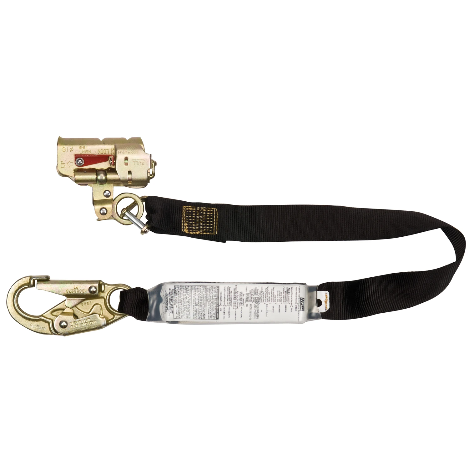 Unisex Polyester Manual Rope Grab 12.7 In. L Black 1 Pc