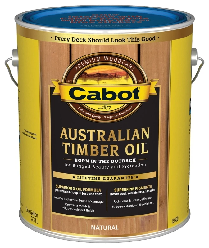 Australian Timber Oil Wood Finish Natural Color 1 Gallon Container