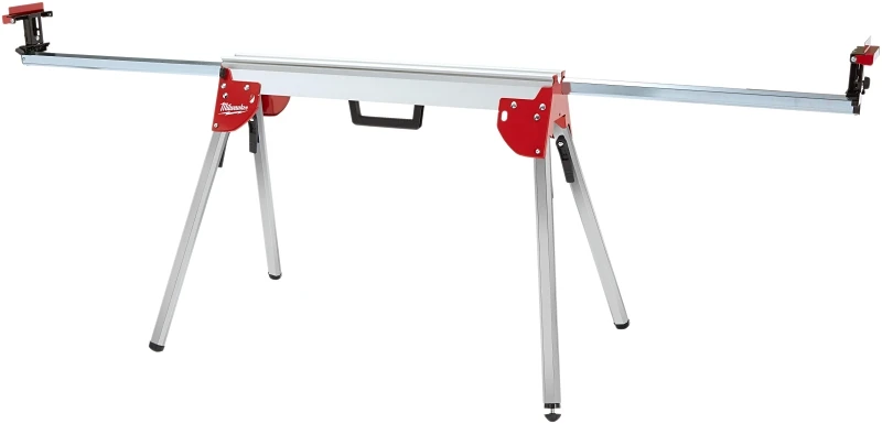 Aluminum Folding Miter Saw Stand With Adjustable Height And Portable Design