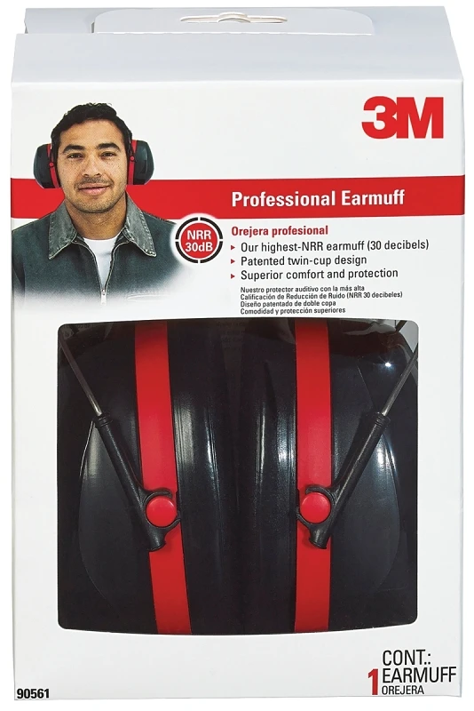 Professional Noise Reduction Earmuffs With 30 Decibel Noise Reduction Rating