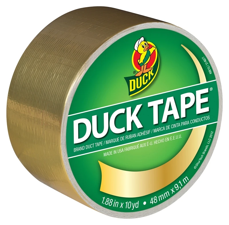 Gold Metallic Duct Tape, 1.88 Inch Width By 10 Yard Length