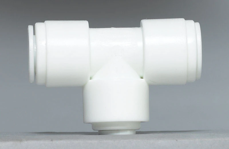 Pex Quick-connect Pipe Tee, 3/8 X 3/8 X 1/4 In.