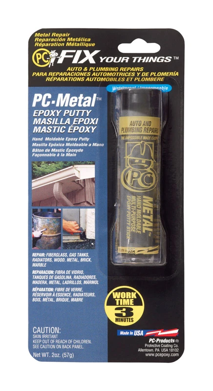 Epoxy Metal Repair Putty, 2 Ounce Tube, High Strength, Waterproof, Fast Setting