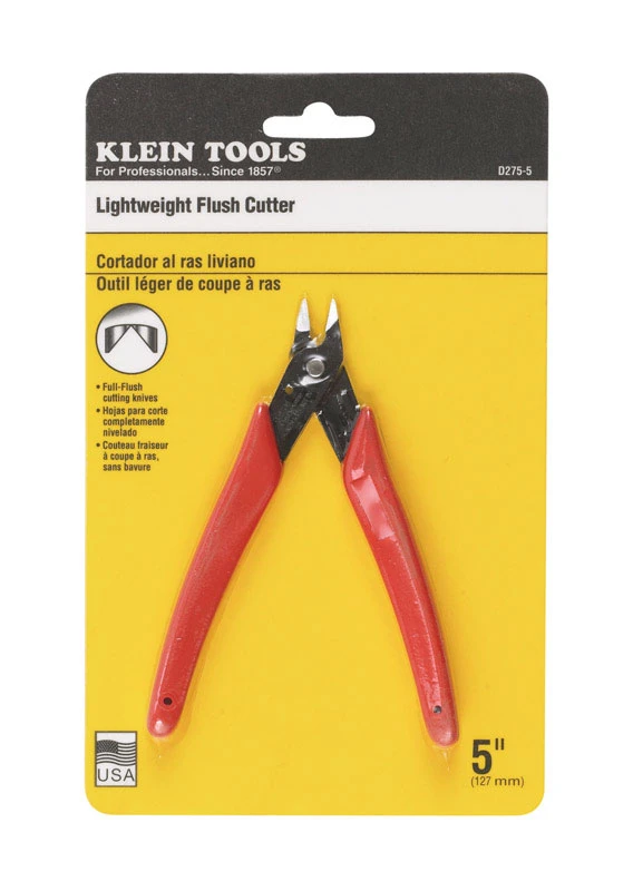 Midget Full-flush Diagonal Wire Cutter Pliers, 5-in.