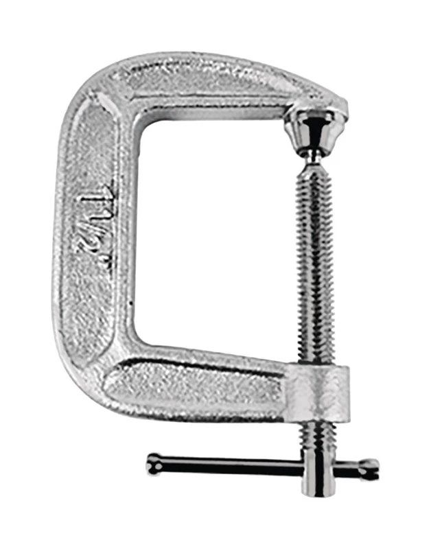 Drop-forged Steel C-clamp, 1.5 Inch Throat Depth, Heavy Duty