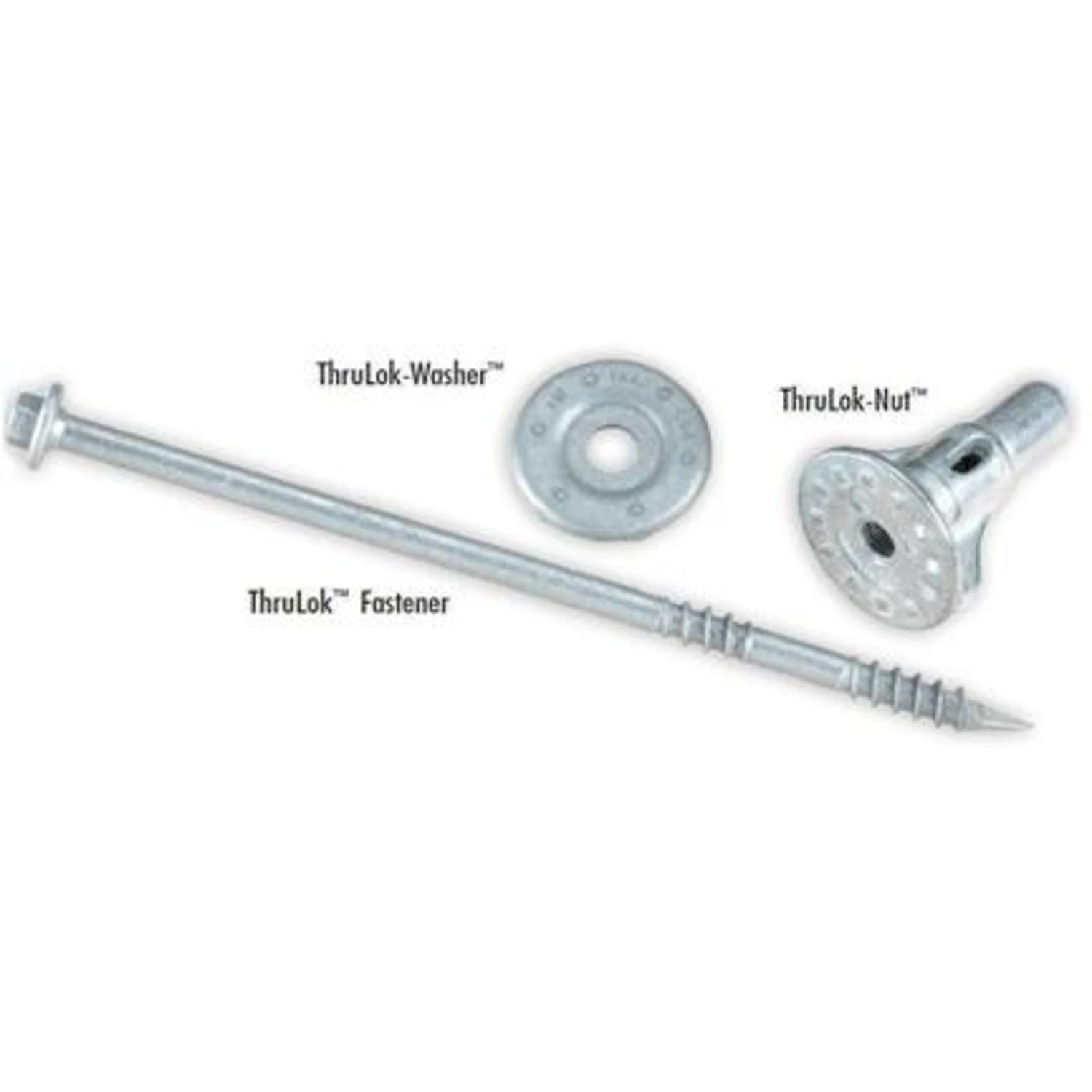 Thrulok Bolts, No Pre-drilling, 8-in., 6-pc.
