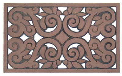 5000088 Swan Flocked Rubber Doormat, 18 X 30 Inches