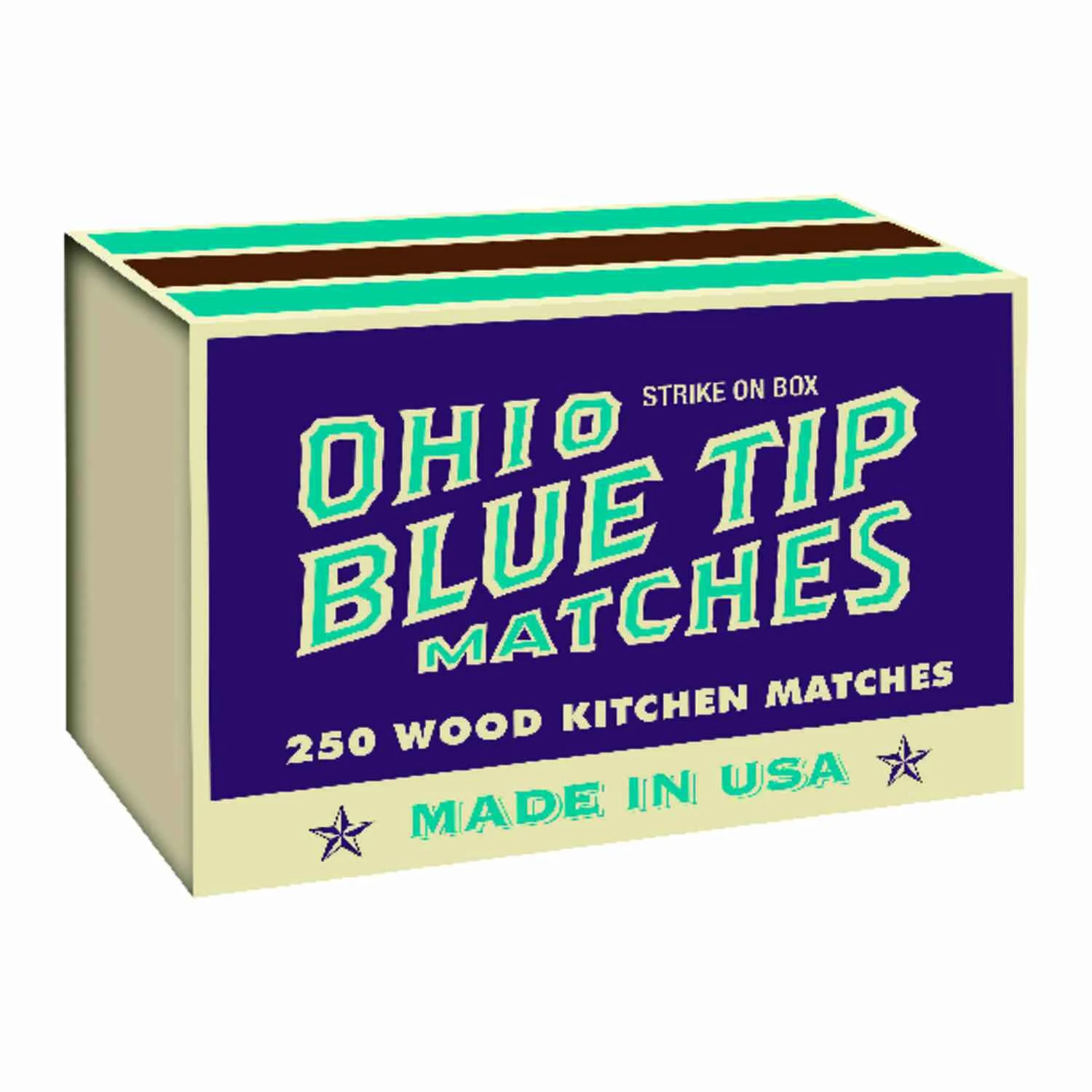 Ohio Blue Tip 4.8 In. Matches 250 Count - Boxed