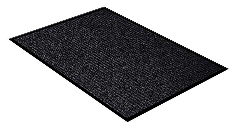 Black Polypropylene Nonslip Floor Mat 29" L X 17" W