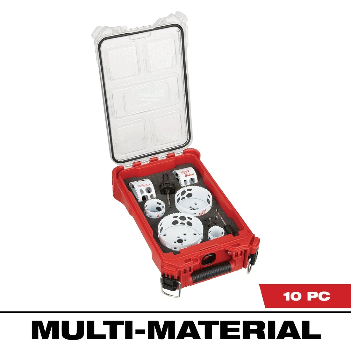 Milwaukee Hole Dozer Bi-metal General Purpose Hole Saw Set With Packout Compact Organizer (10-piece)